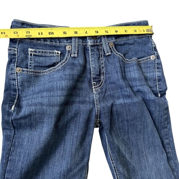 Cruel Girl Hannah Women 26L Denim Super Flare Dark Stonewash Embroidered Cowgirl - Picture 11 of 16